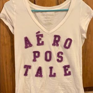 White short sleeve Aeropostale shirt